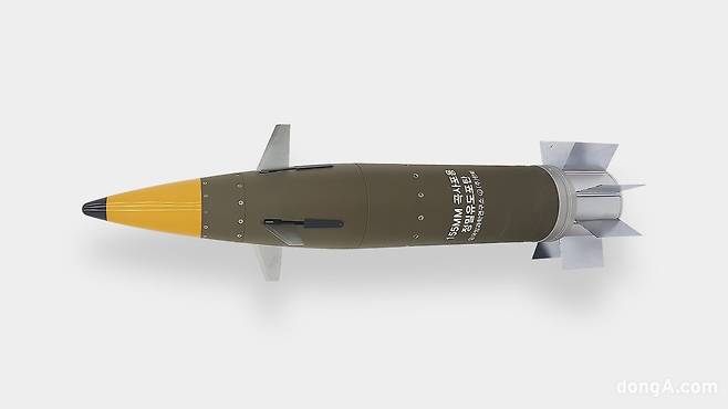한화에어로스페이스 155mm 정밀유도포탄. 한화에어로스페이스 제공