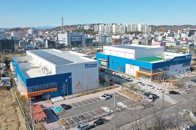 KTL 우주부품시험센터(왼쪽)와 항공전자기기술센터(오른쪽)