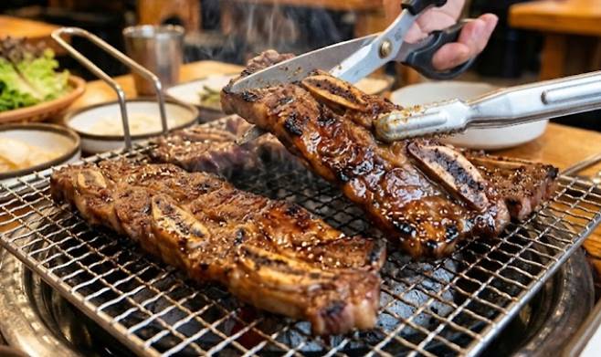 추석 LA갈비구이 만드는법, 재는법, LA갈비 양념장 핏물 빼는법, AI 이미지