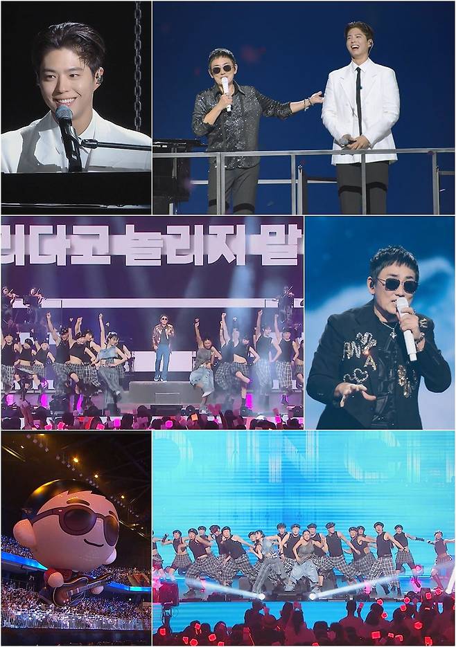 24일 밤 7시30분 한가위 대기획으로 방영된 이승철 콘서트 갈무리. [사진 KBS]
