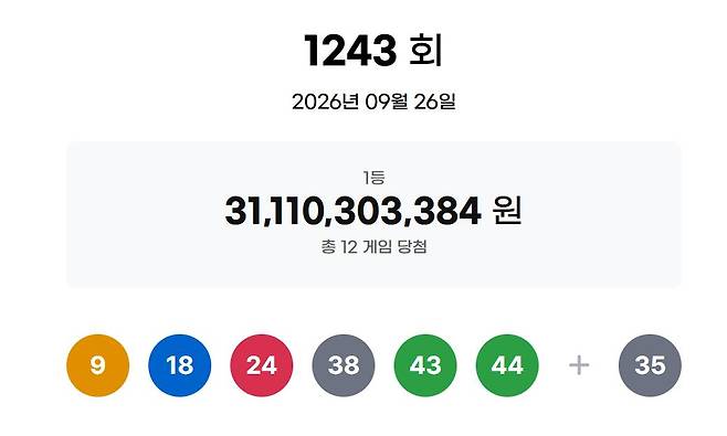 동행복권 홈페이지 캡처