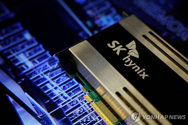 SK하이닉스 로고 [로이터=연합뉴스. 재판매 및 DB 금지]
