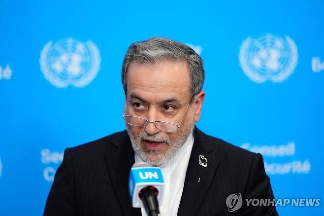 아바스 아라그치 이란 외무장관 [AP=연합뉴스. 재판매 및 DB 금지]