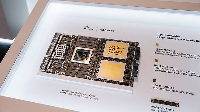 SK하이닉스 HBM·소캠이 탑재된 엔비디아 '베라루빈' [SK하이닉스 제공. 재판매 및 DB 금지]