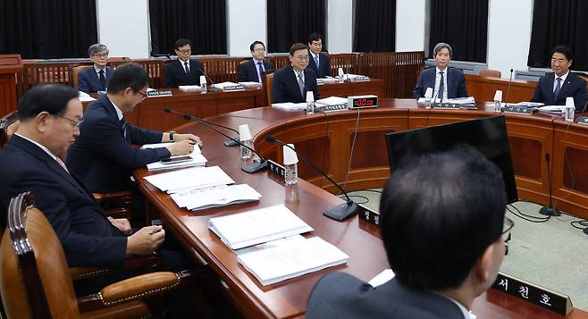국회 정보위원회 전체회의 [연합]