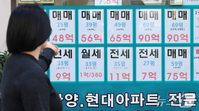서울 강남구 부동산중개업소에 아파트 매물 안내문이 붙여있다. 2026.9.30 ⓒ 뉴스1 박세연 기자
