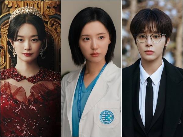 신민아, 김지원, 설인아(왼쪽부터) / 사진 제공=디즈니+(플러스) '재혼 황후', SBS '닥터X', tvN '나의 유죄인간'