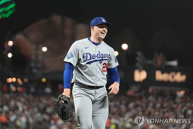 다저스의 태릭 스쿠벌이 NLDS 1차전 선발투수로 등판한다. [AP=연합뉴스. 재판매 및 DB 금지]