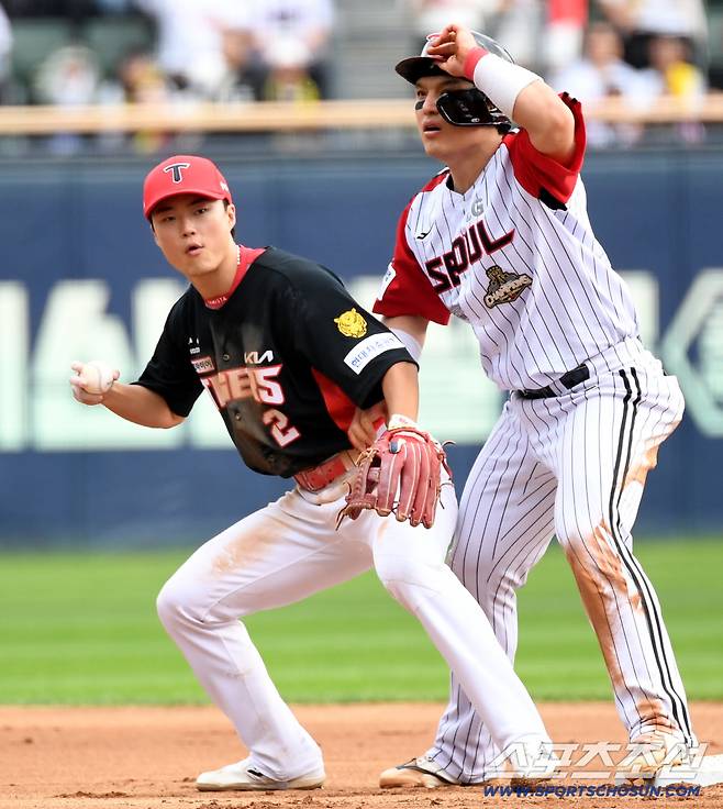 4일 잠실구장에서 열린 LG와 KIA의 경기. KIA 박민이 수비를 하고 있다. 잠실=박재만 기자 pjm@sportschosun.com/2026.10.04/