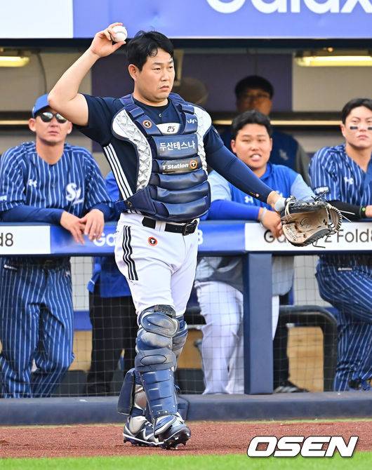 [OSEN=대구, 이석우 기자] 두산 베어스 양의지 041 2026.10.04 / foto0307@osen.co.kr