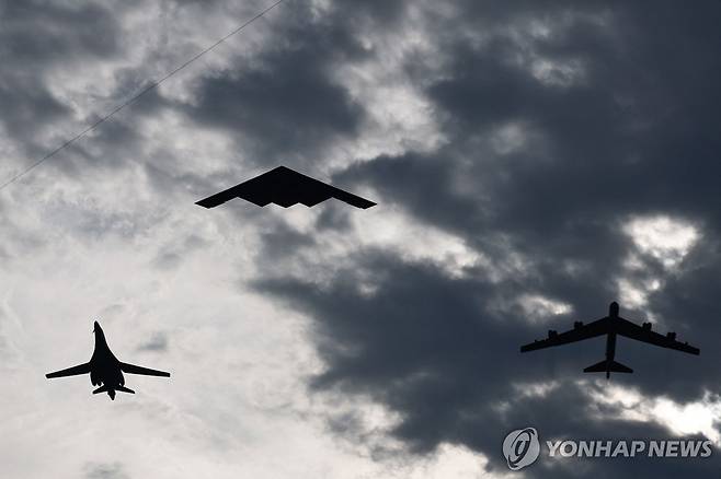 미국의 전략폭격기 B-1, B-2, B-52 [AFP=연합뉴스 자료사진. 재판매 및 DB 금지]