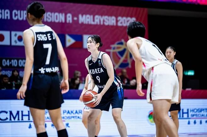 한국의 조희원(9번) [FIBA 홈페이지 캡처. 재판매 및 DB 금지]