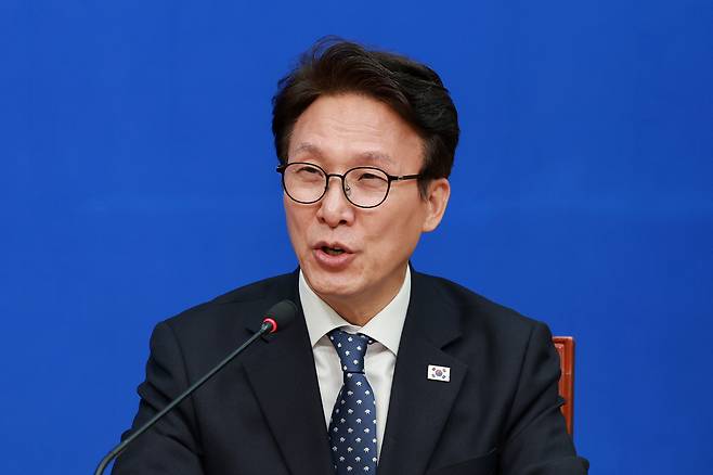 더불어민주당 김민석 대표. 연합뉴스