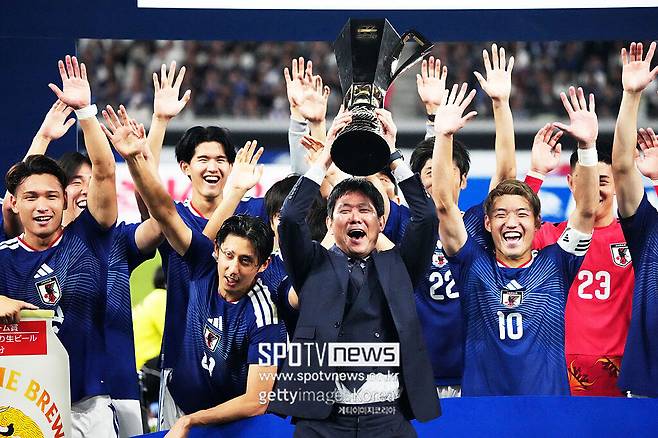 ▲ 일본 축구대표팀을 이끄는 모리야스 하지메(위 사진) 감독이 말레이시아 차기 사령탑 후보로 떠올랐다.