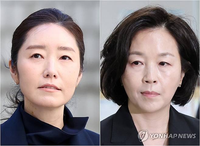 법정으로 향하는 강선우 의원과 김경 전 서울시의원 [연합뉴스 자료사진]