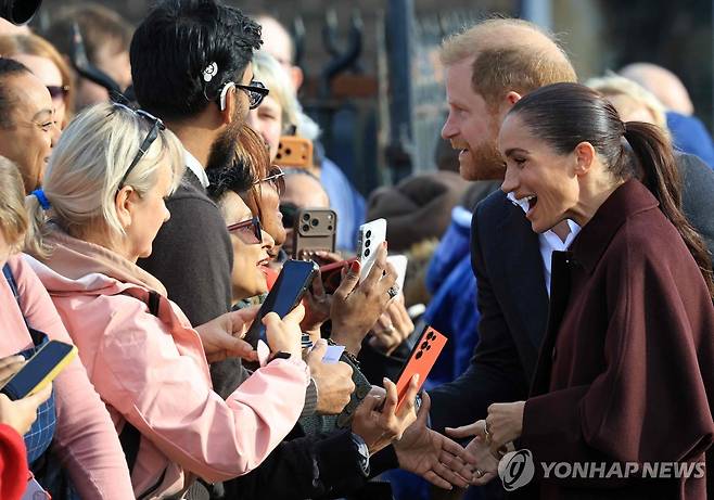 해리 왕자 부부 [AFP=연합뉴스. 재판매 및 DB 금지]