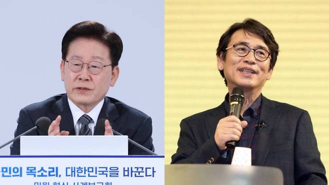 이재명 대통령, 유시민 작가. 연합뉴스