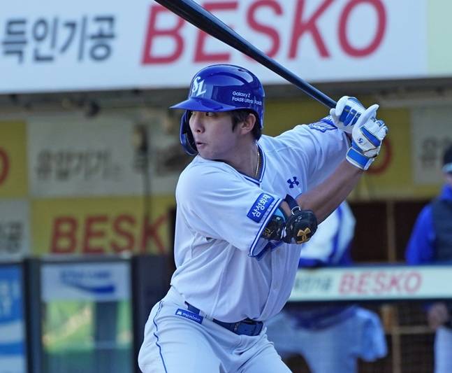 22일 청백전에 나선 김영웅. /사진=삼성 라이온즈