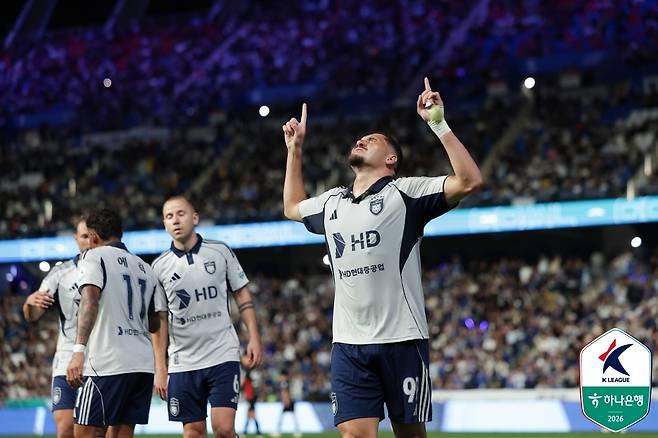 득점왕 경쟁에서 선두를 달리고 있는 울산 HD 야고. (한국프로축구연맹 제공. 재판매 및 DB 금지)