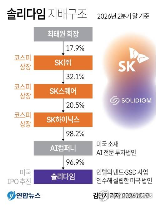 [그래픽] 솔리다임 지배구조