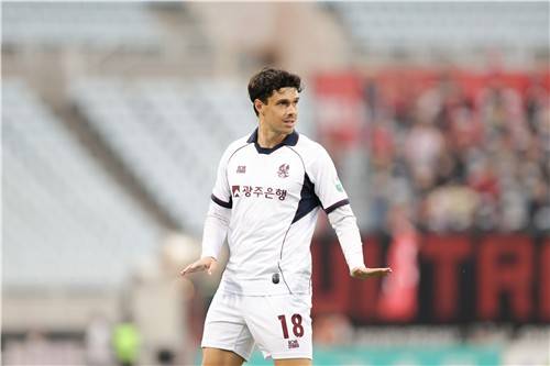 광주 공격수 아이데일. [한국프로축구연맹 제공. 재판매 및 DB 금지]