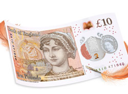 영국의 새로운 10파운드 은행권