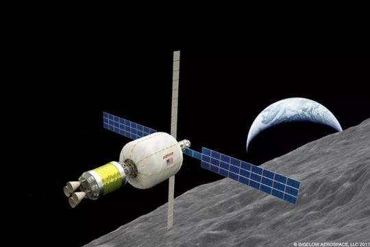 비글로 에어로스페이스가 향후 5년 안에 달 궤도에 우주 정거장을 세울 것이라고 발표했다. (사진=비글로 에어로스페이스)