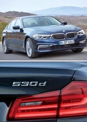 BMW의 530d는 중형 세단을 의미하는 5와 배기량 3000㏄, 디젤(d)이 합쳐진 것이다.