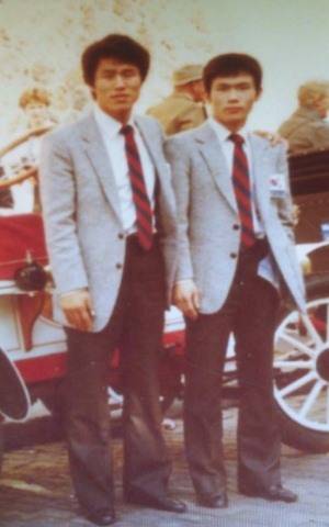 (사진3) 템버 국제대회에 참가한 정용범과 서정수(우측).