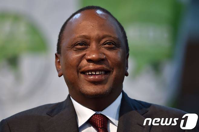 케냐 현직 대통령인 우후루 케냐타. © AFP=뉴스1