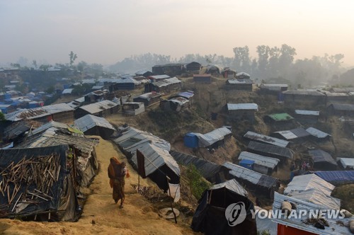 방글라데시의 로힝야족 난민촌[AFP=연합뉴스 자료사진]