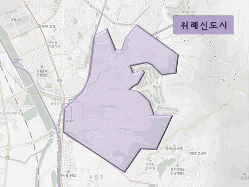 서울 송파구 남동쪽 끝자락에 붙어있는 위례신도시.  /김리영 인턴기자
