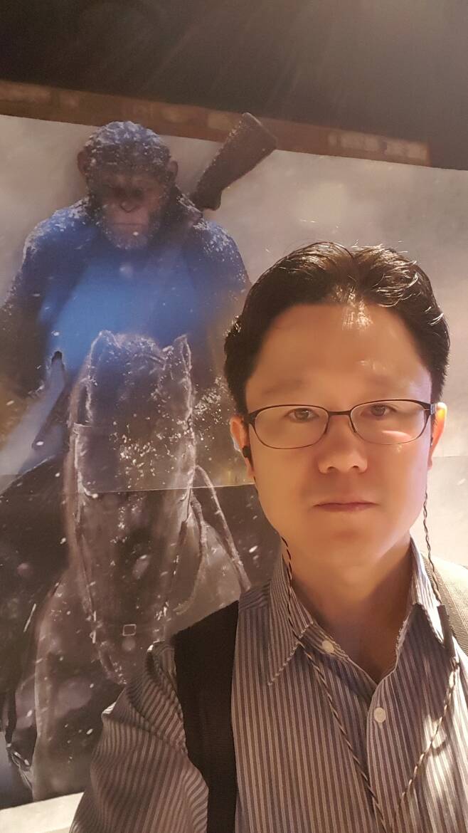 올해 광복절날 서울 용산의 한 극장에서.