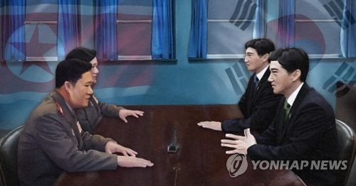 판문점 남북 고위급 회담 (PG) [제작 최자윤] 사진합성, 일러스트