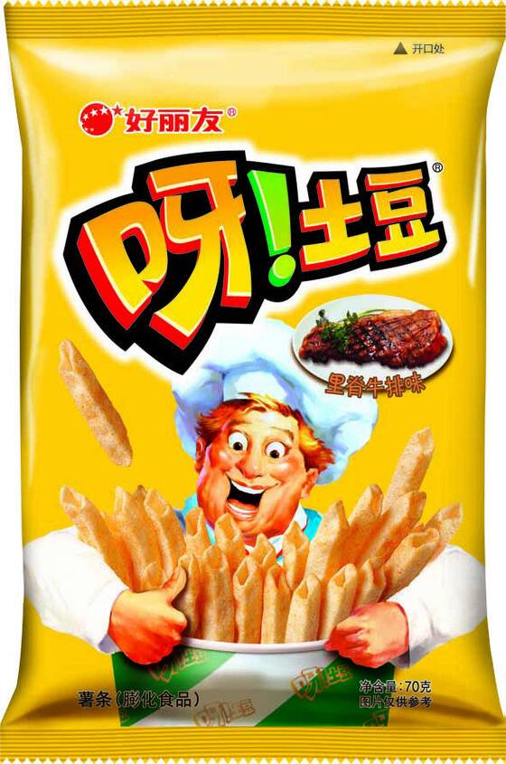 ‘오!감자’는 중국의 인기 스낵으로 자리잡았다. [사진 각 업체]
