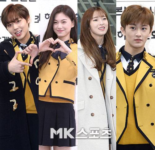 서공예 졸업식에 참석한 워너원 박지훈, 위키미키 김도연, 오마이걸 아린, NCT 마크 사진=MK스포츠 DB