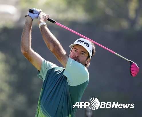 버바 왓슨이 PGA 투어 제네시스오픈 우승을 차지했다. 4라운드에서 경기하는 모습이다. ⓒAFPBBNews = News1