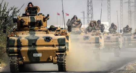 시리아 북서부로 진군하는 터키군 [IRNA=연합뉴스]