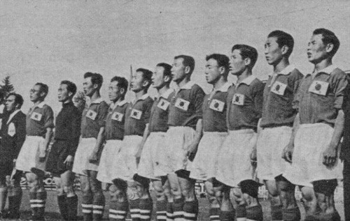 1954년 스위스 월드컵에 출전한 대표팀 모습. [사진=대한축구협회]