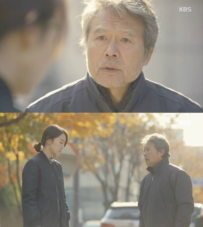 신혜선은 극중 아버지 서태수 역을 맡은 천호진이 진짜 아버지처럼 느껴졌다고 말했다. (사진='황금빛 내 인생' 캡처)