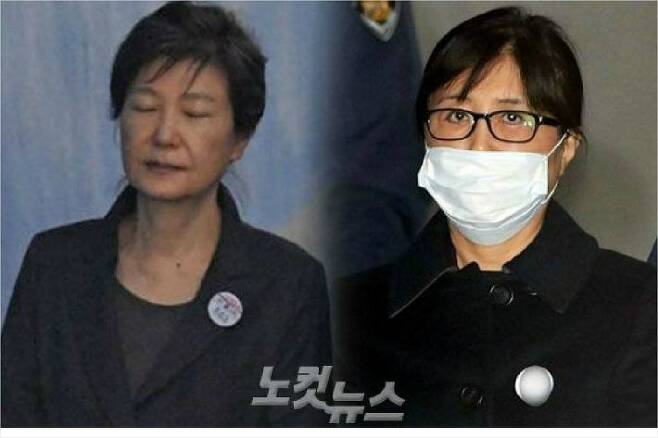 박근혜 전 대통령과 최순실 씨 (사진=자료사진)