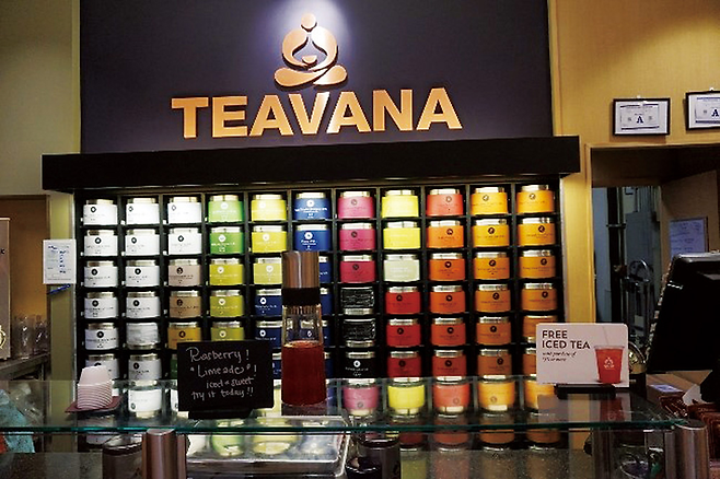 ‘차(茶)로 천국의 맛을 보여주겠다’는 모토로 출발한 차 판매 전문회사 티바나 매장 © 사진=서영수 제공