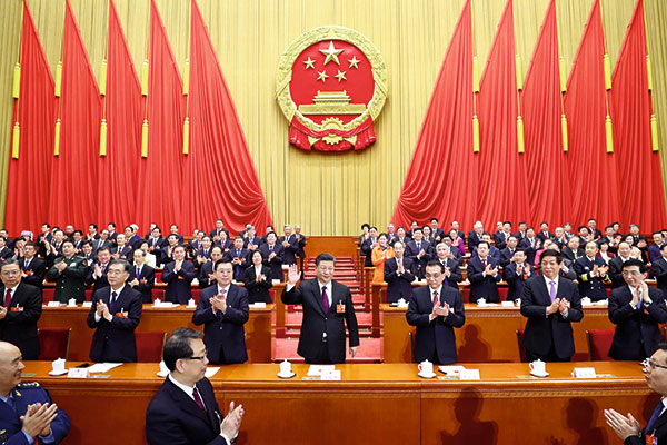 ⓒXinhua 3월17일 전국인민대표대회에서 시진핑 주석은 만장일치로 국가주석과 중앙군사위 주석에 재선출되었다.
