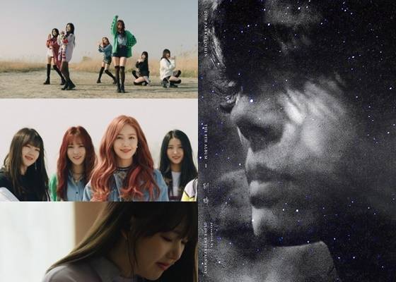 걸그룹 여자친구와 가수 박효신이 30일 오후 6시 신곡을 공개하고 나란히 컴백했다.