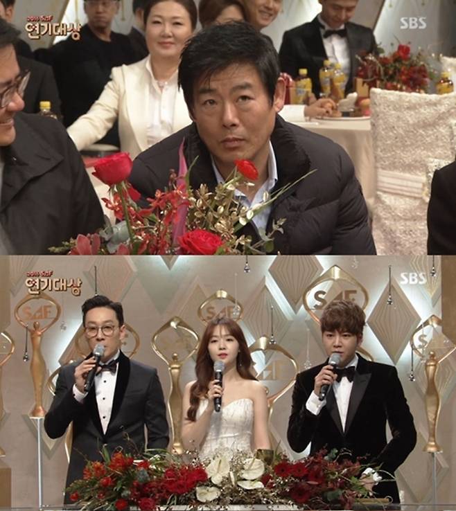 이휘재 성동일 시상식 논란 / 사진 : SBS '2016 SAF 연기대상' 캡처