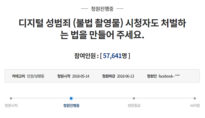 /사진= 청와대 국민청원게시판