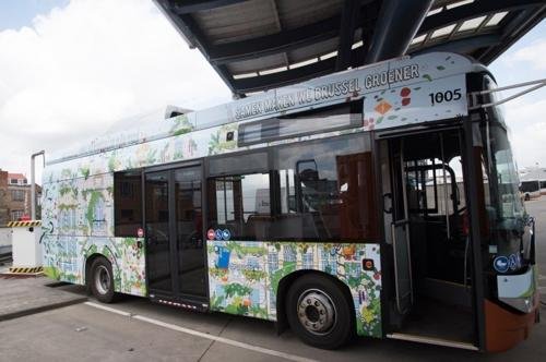 브뤼셀에서 6월1일부터 운행되는 100% 전기버스 [브뤼셀수도권교통(STIB) 홈페이지 사진 캡처]
