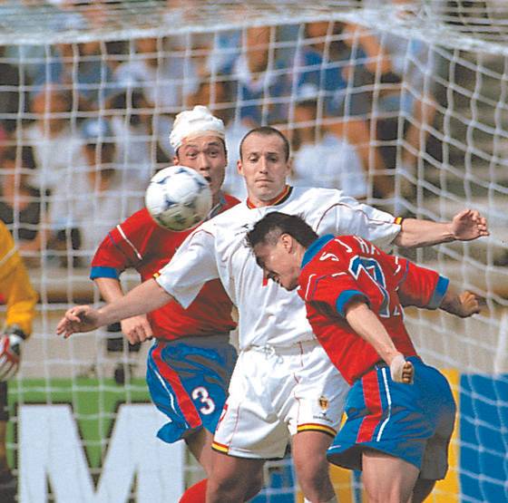 1998년 프랑스 월드컵 벨기에전 이임생. [대한축구협회]
