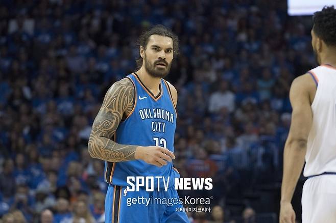 ▲ NBA에서 활약 중인 스티븐 아담스가 한국을 방문했다.