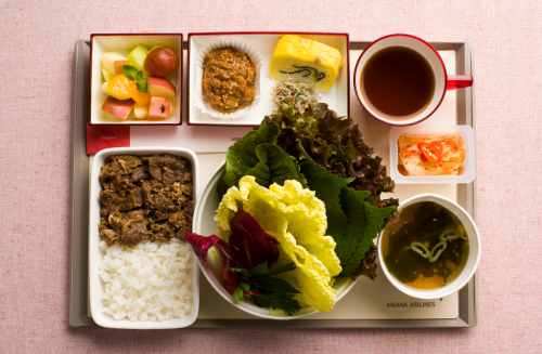 아시아나항공의 대표 기내식 메뉴 '영양쌈밥' 사진 = 아시아나항공